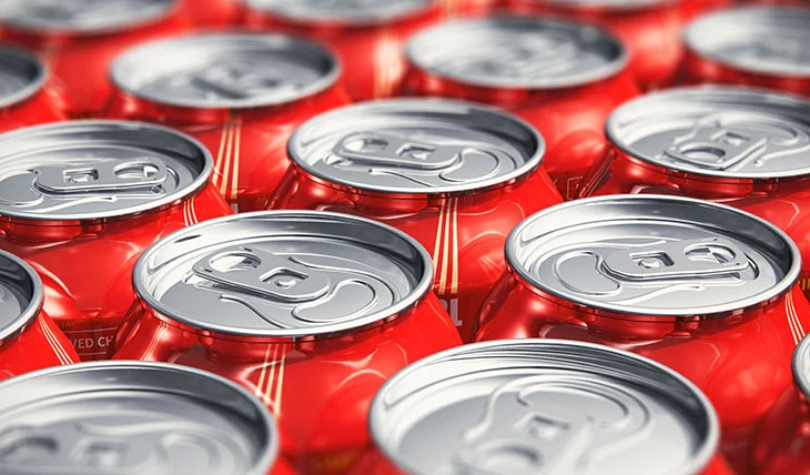 Aluminum cans are gaining ground